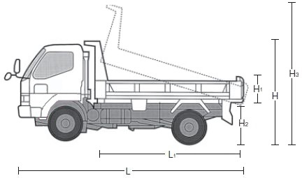 ダンプ 寸法 4t